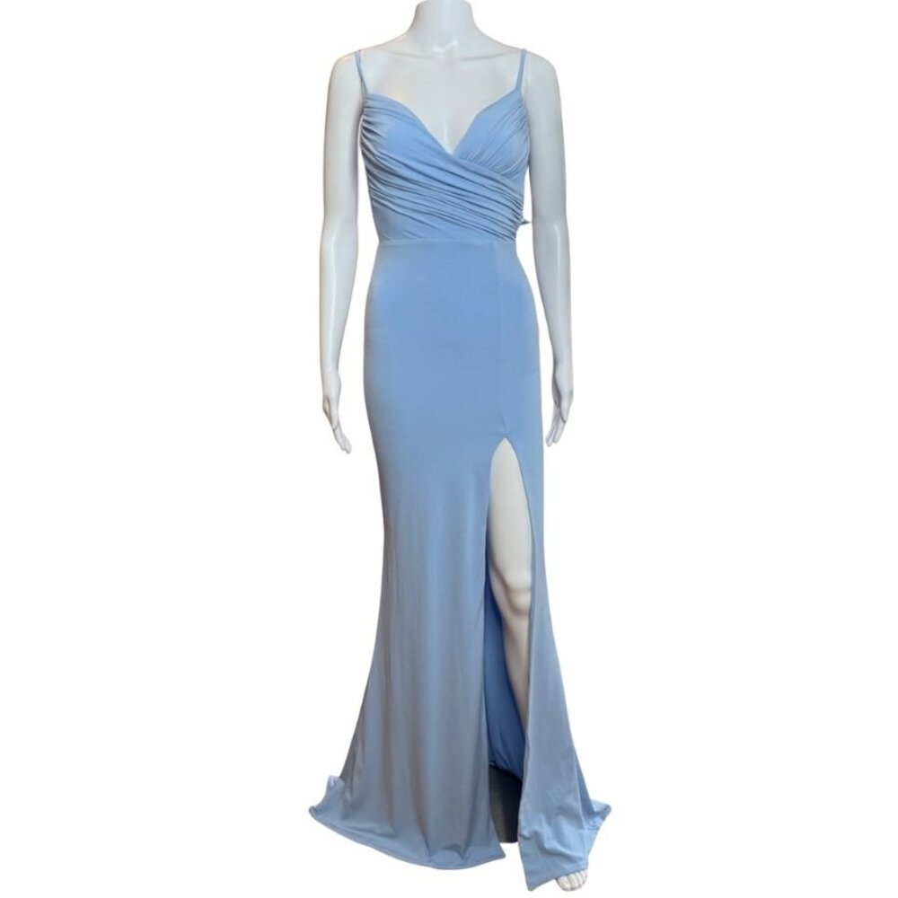 Nookie Venus Maxi Dress Gown Light Blue NND1919 Size S NWT